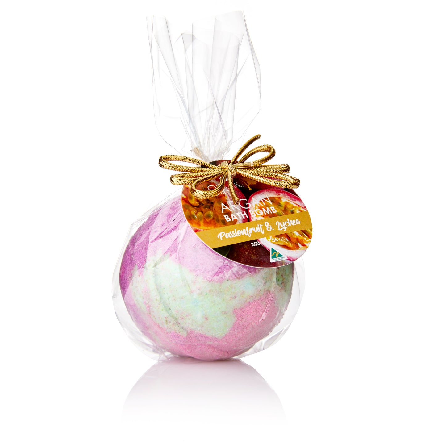 Argan Bath Bomb - Passionfruit & Lychee