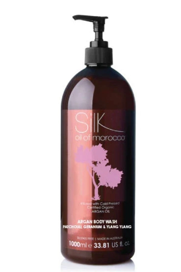 PATCHOULI, GERANIUM & YLANG YLANG ARGAN BODY WASH