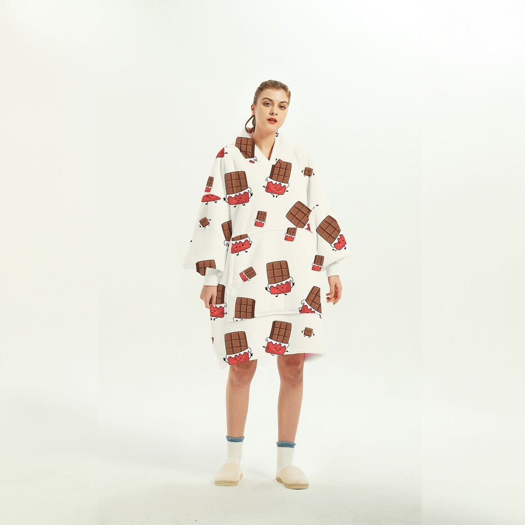 GOMINIMO Hoodie Blanket (Adult Chocolate)