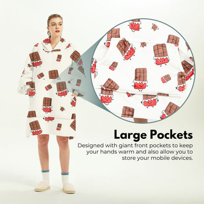 GOMINIMO Hoodie Blanket (Adult Chocolate)